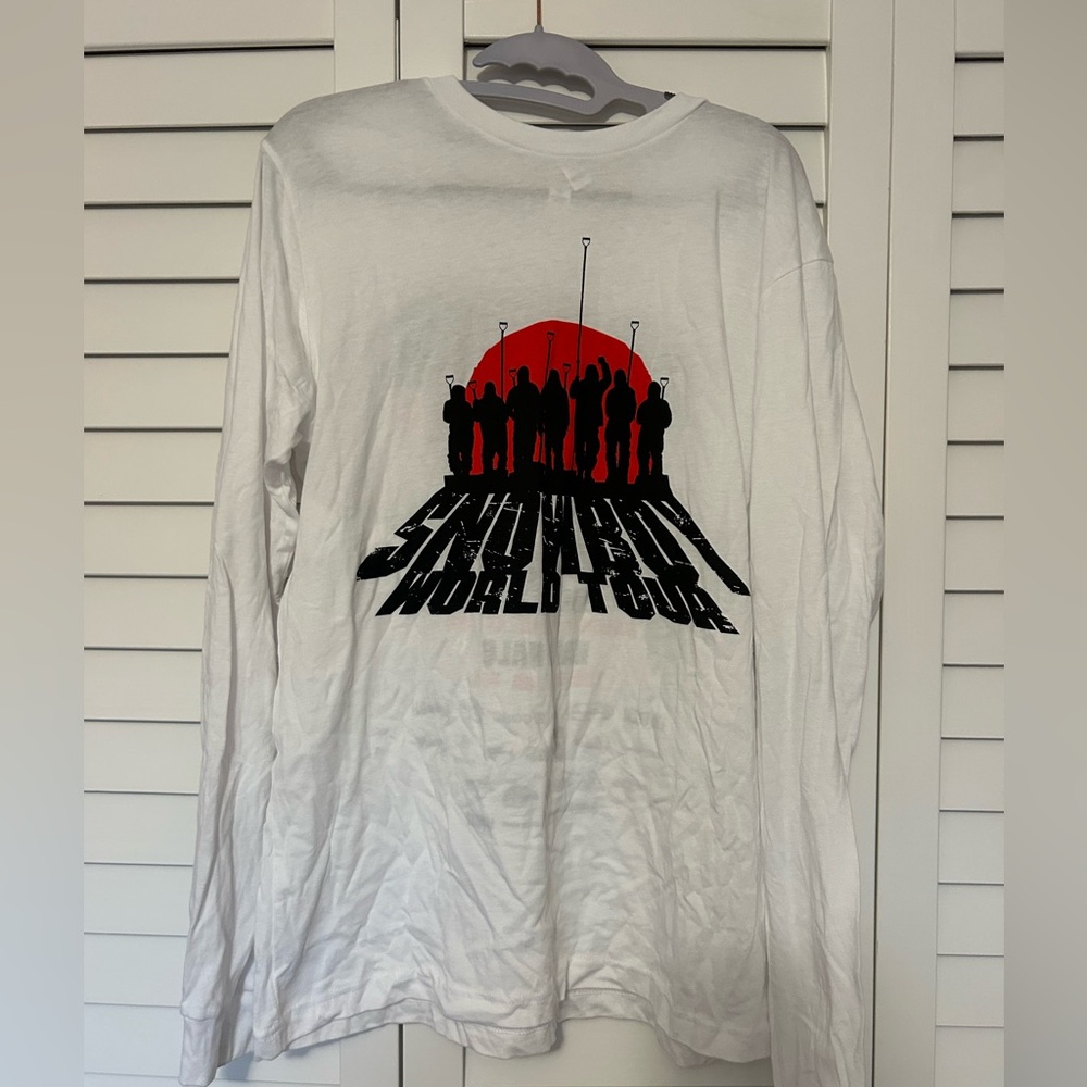 Snowboy World Tour white mens long sleeve